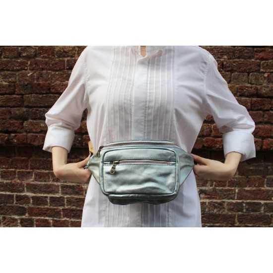 Silver Bum Bag Fanny Bag